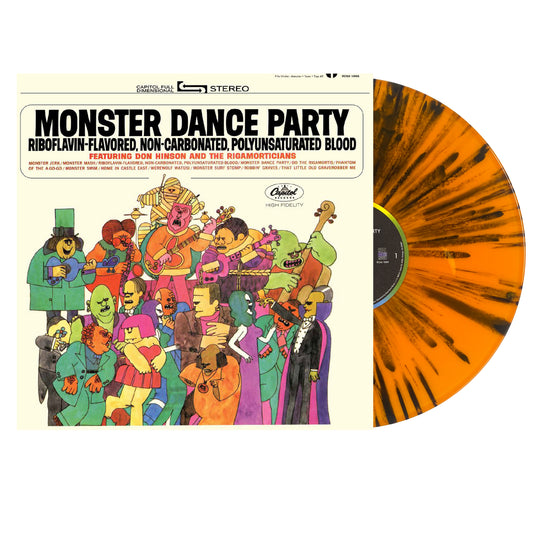 Don Hinson and The Rigamorticians Monster Dance Party Vinyl Halloween Record Orange Splatter