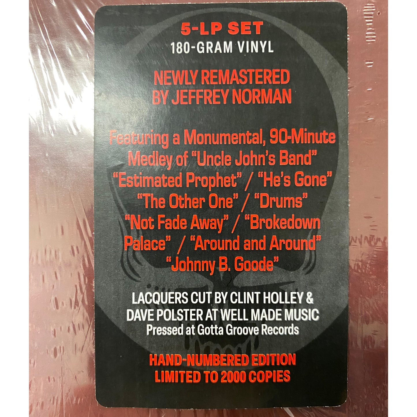 GRATEFUL DEAD: Dick’s Picks Vol. 5—Oakland Auditorium Arena 12/26/79 (Limited, Hand-Numbered 180-Gram Black Vinyl 5-LP Edition)