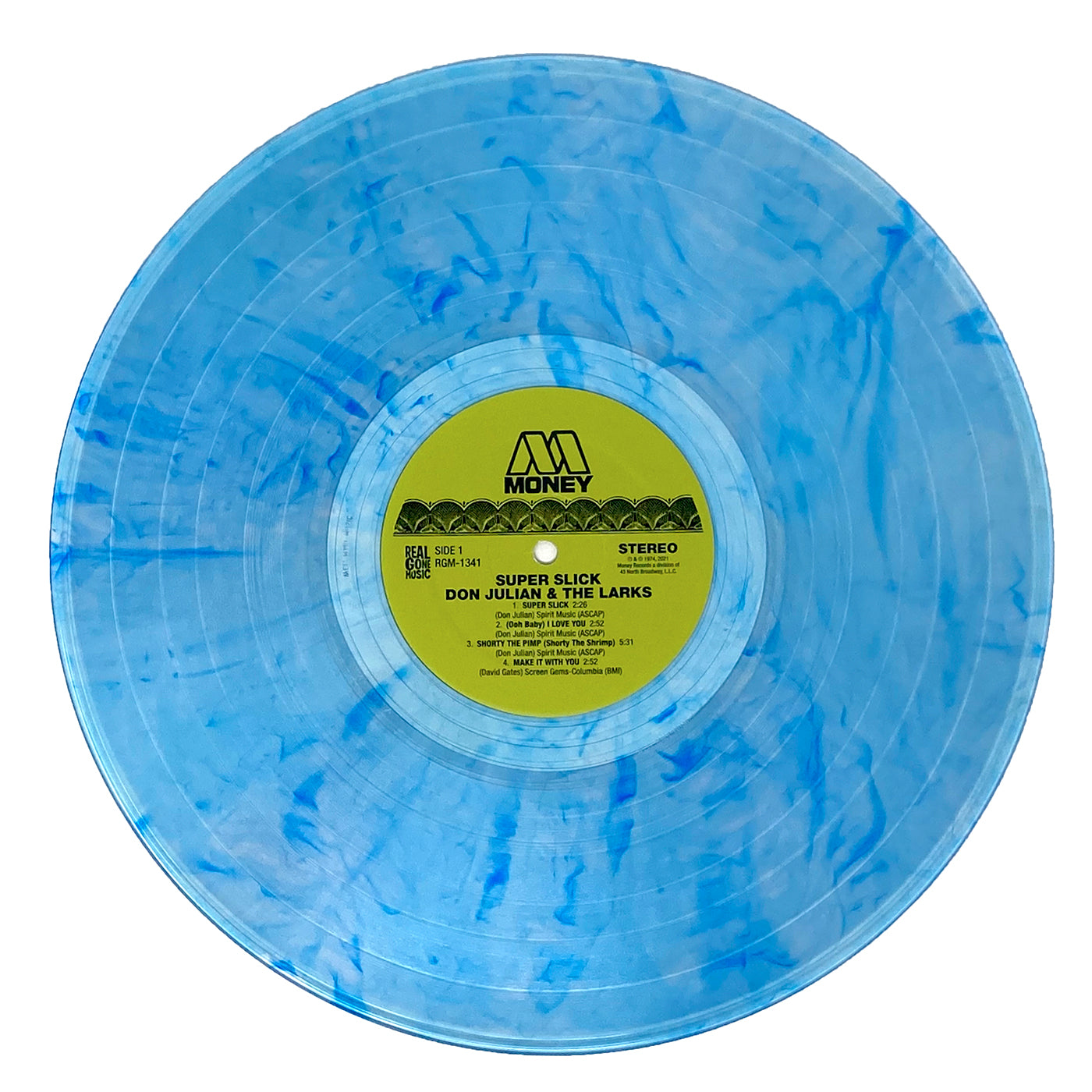 Don Julian and the Larks Super Slick LP Blue Vinyl