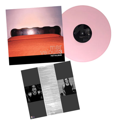 Marvelous 3 Hey! Album LP Pink Pack shot With Insert