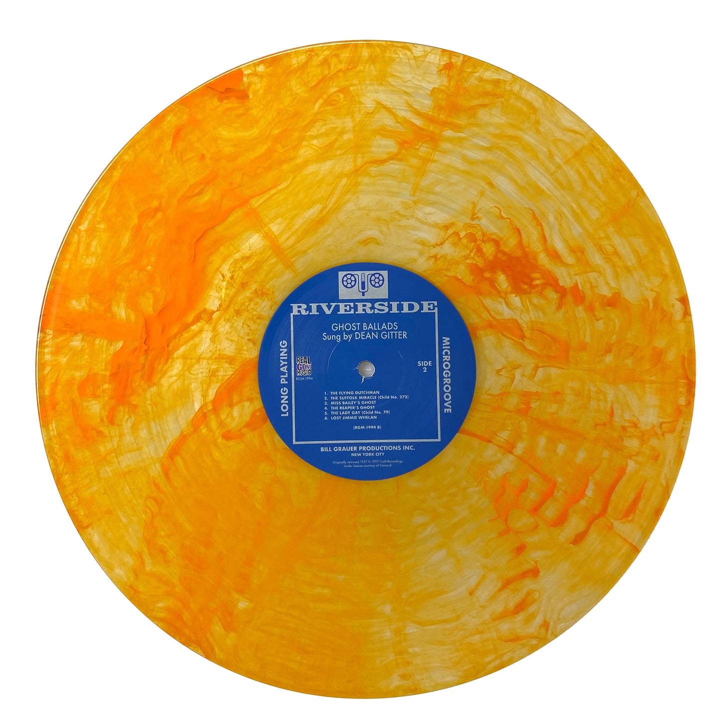 Dean Gitter Ghost Ballads Colored  Orange Halloween Vinyl
