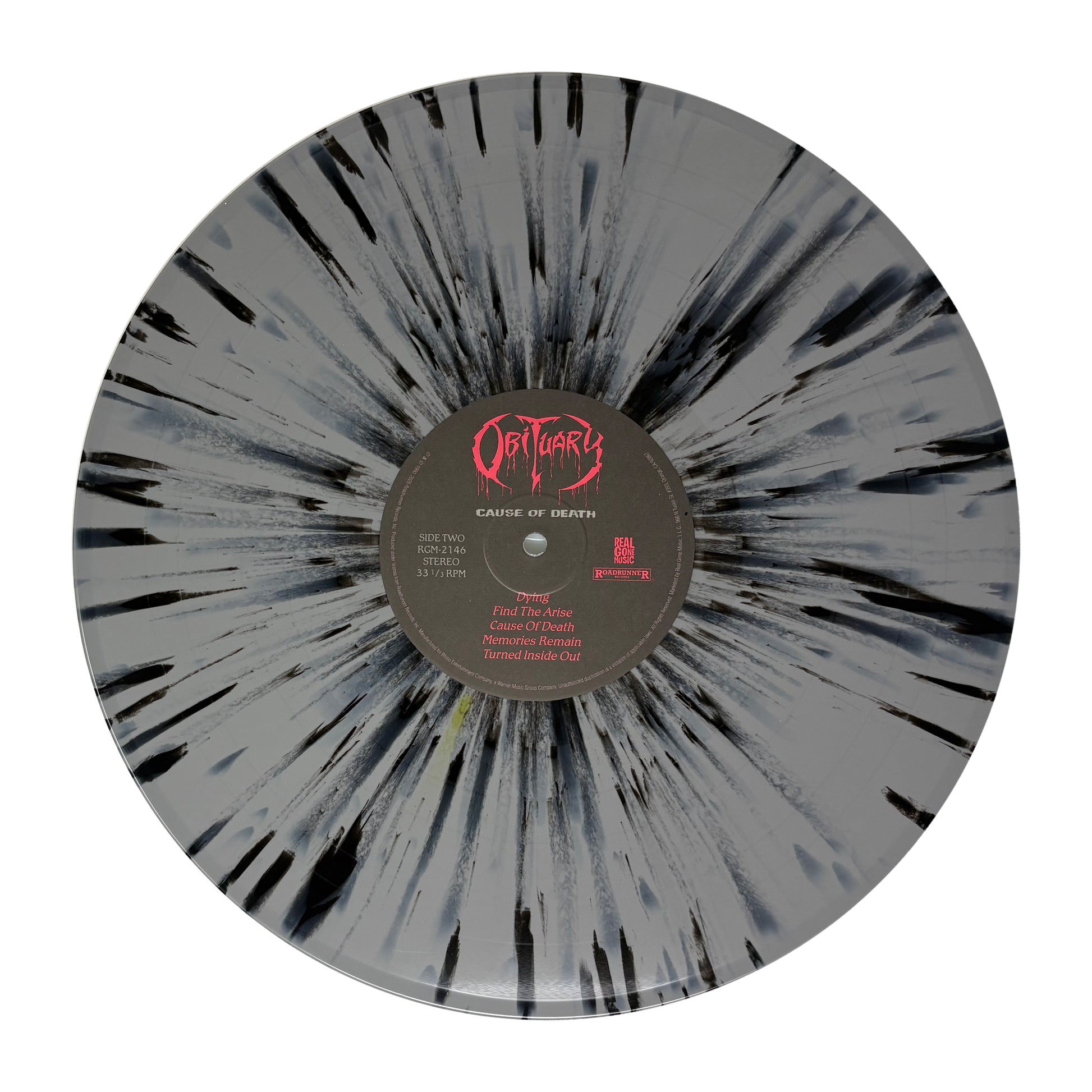 Obituary Cause of Death (Remastered) Splatter Vinyl
